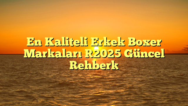 En Kaliteli Erkek Boxer Markaları [2025 Güncel Rehber]
